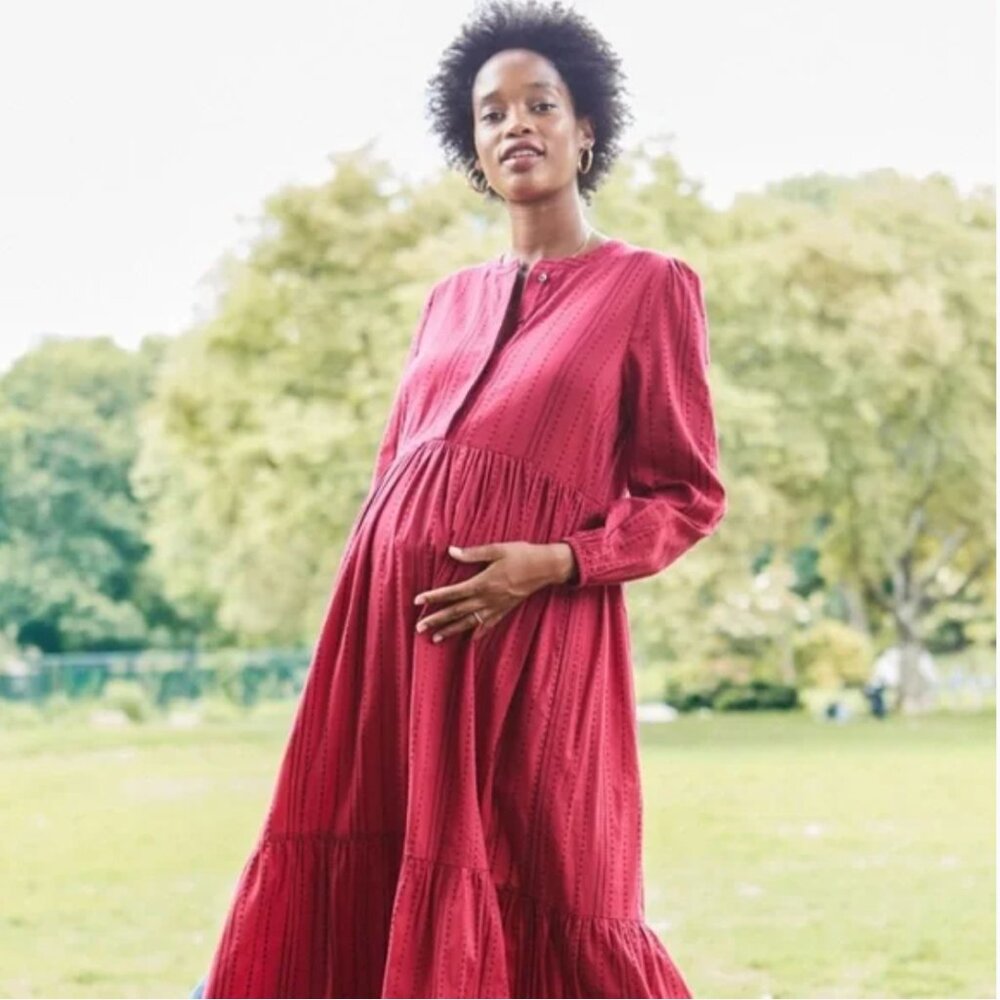 Hatch Kathana Eloise Maxi dress USA small Maternity 100% cotton